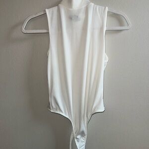 White Sleeveless Bodysuit